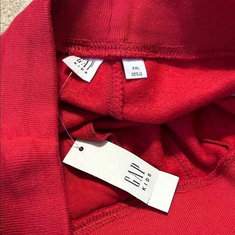 GAP Athletic Shorts in Red with Navy Accents